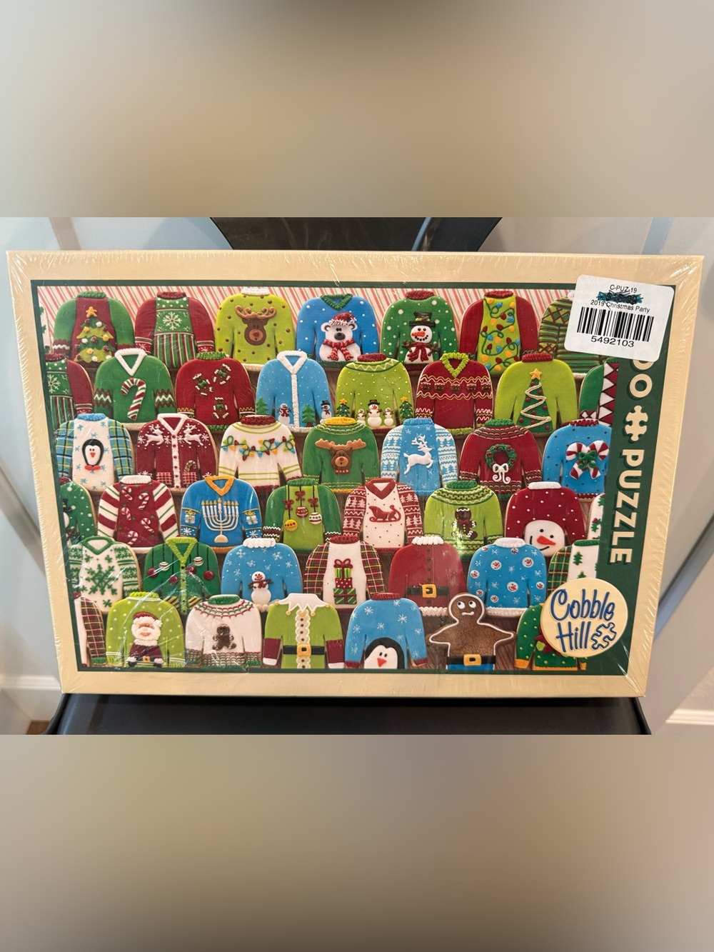 NEW Cobble Hill Puzzle - Ugly Christmas/Holiday Cookie Sweaters